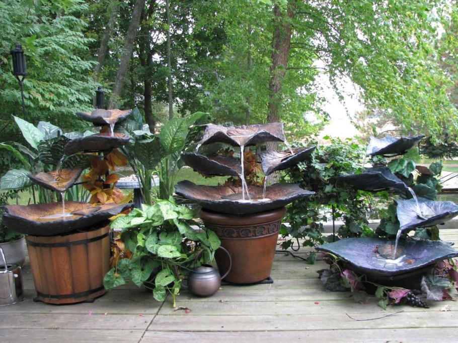 Фонтан из цемента