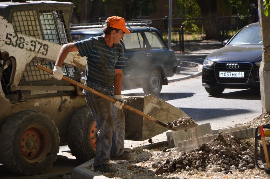 Ремонтные работы на мосту