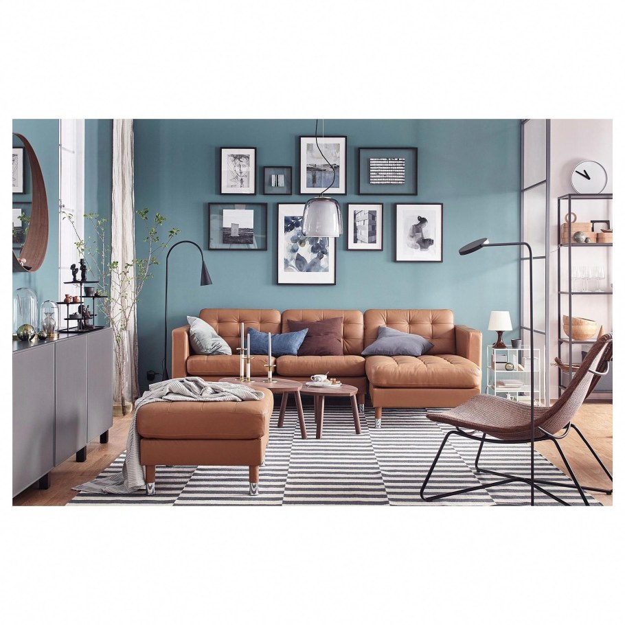 Интерьер с диваном Ландскруна икеа