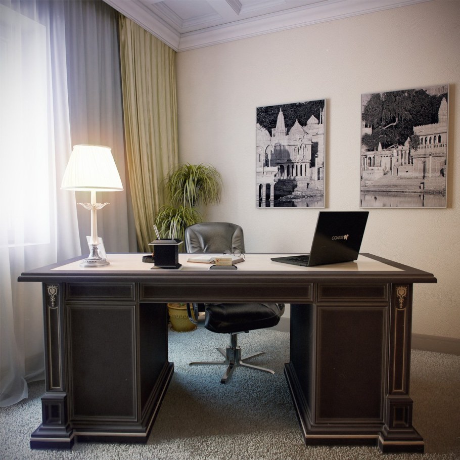 Интерьер кабинета руководителя женщины