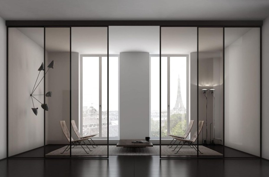 Профиль Дорс перегородки алюминиевые стеклянные