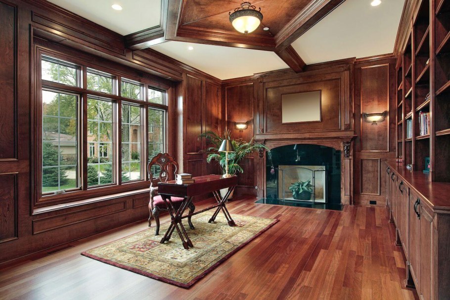 Деревянные панели в интерьере