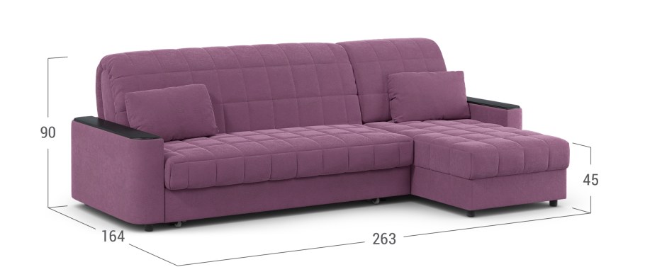 Диван угловой аккордеон Даллас 018