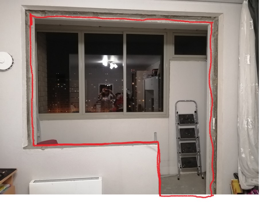 Расширение проема на лоджию