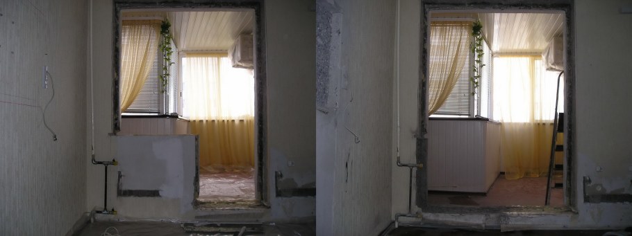 Демонтаж балконного блока