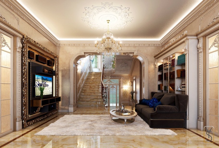 Роскошные интерьеры в классическом стиле