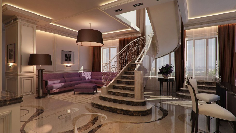 Шикарная двухуровневая квартира