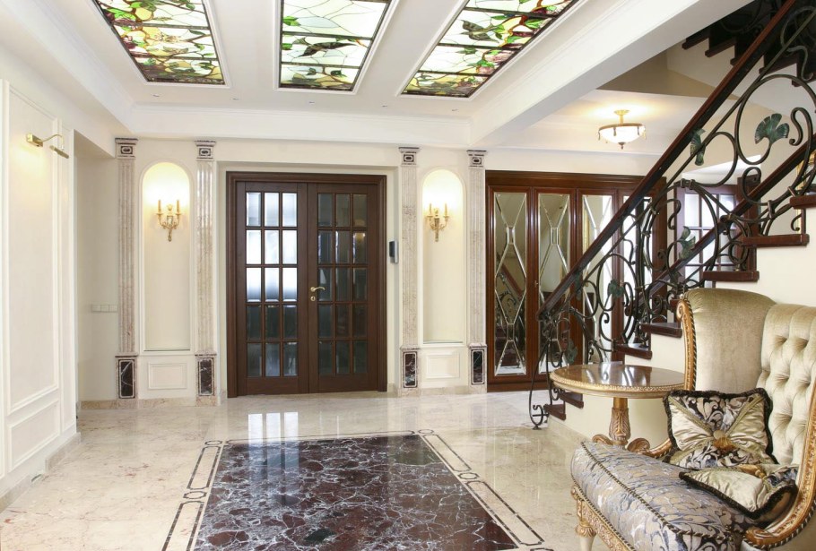 Интерьер коттеджа в классическом стиле