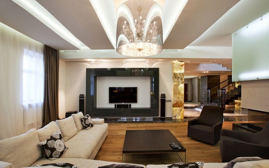 Большая гостиная интерьер