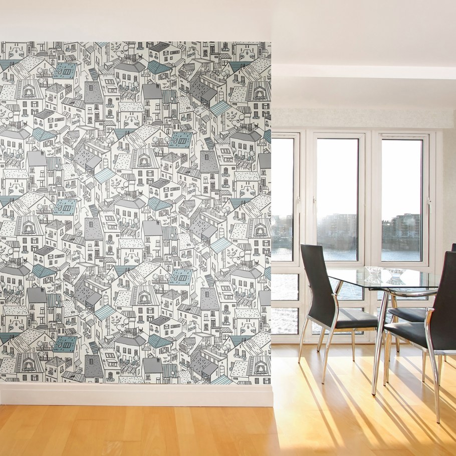 Обои с домиками для стен