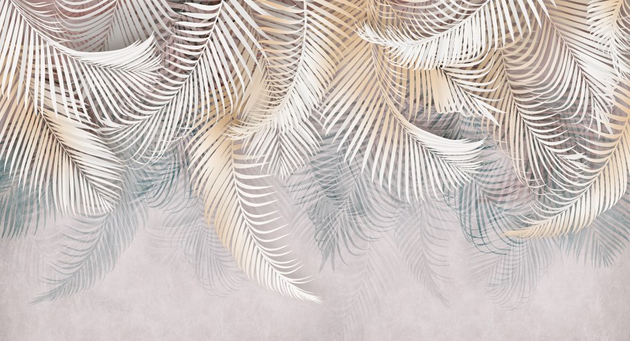 Фреска перья