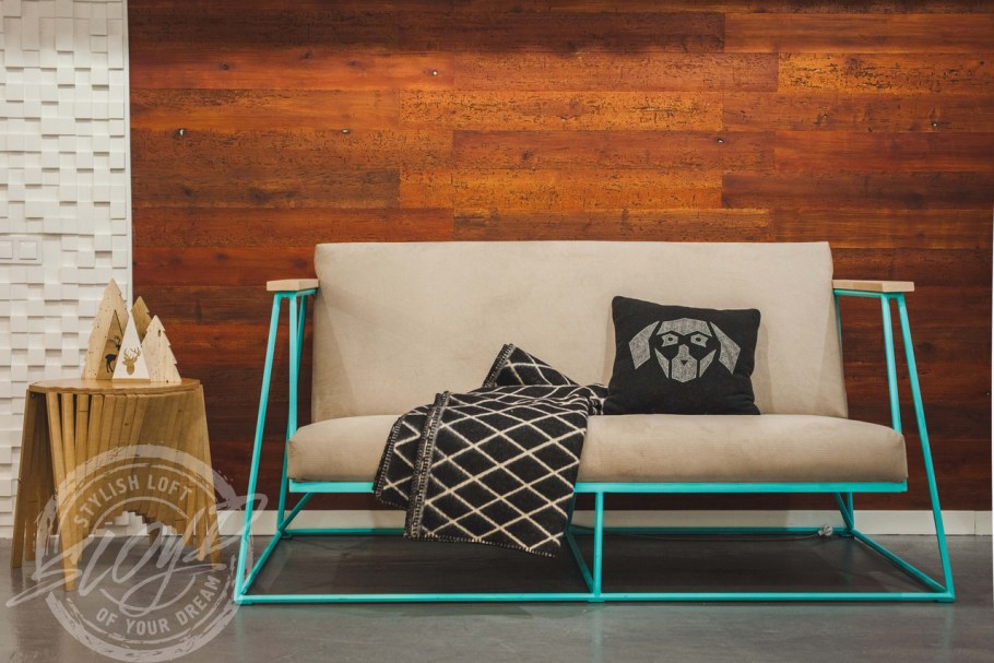 Диван в офис в стиле лофт
