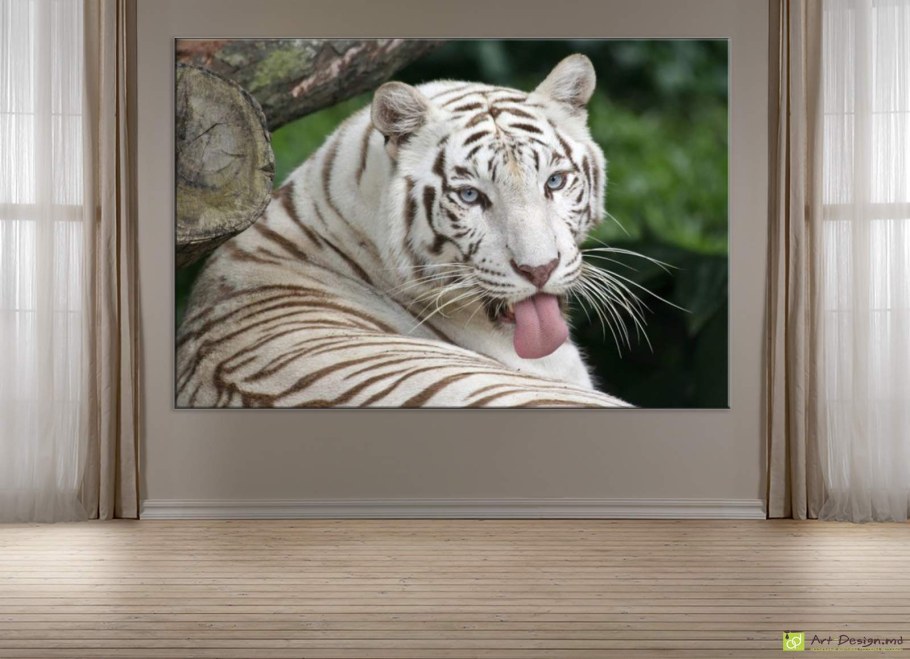 Полотно фреска тигр