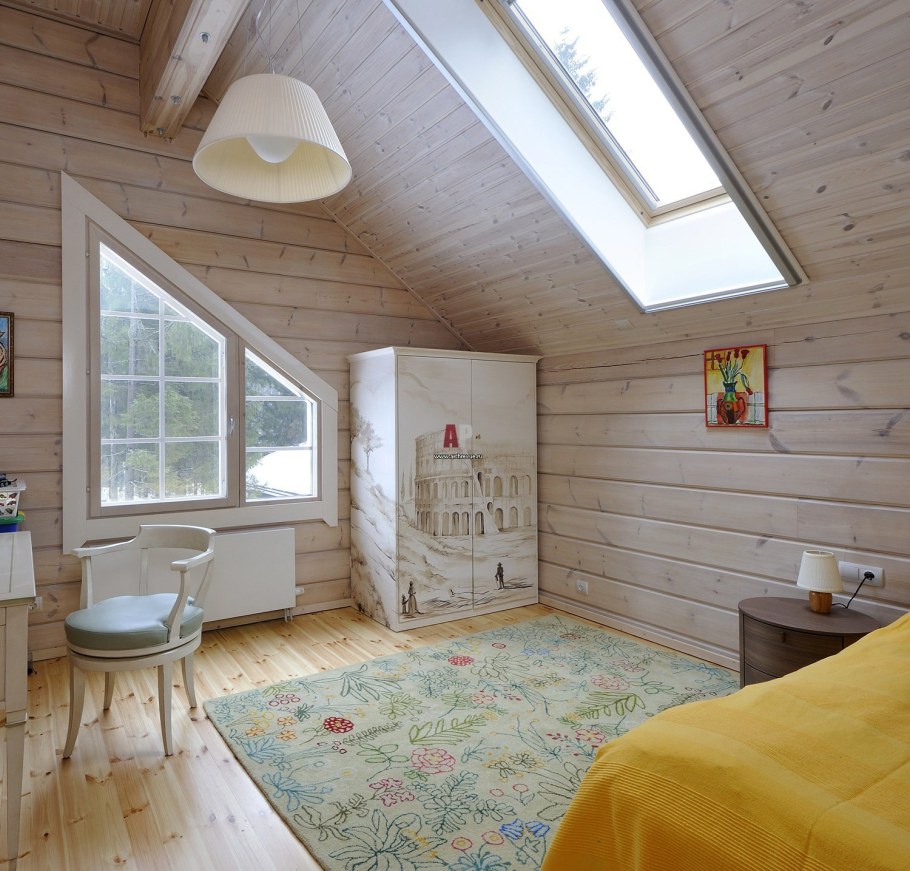 Спальня 10 кв м в стиле Кантри