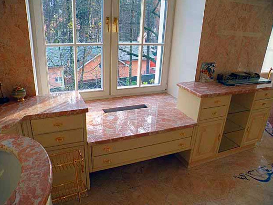 Подоконник-столешница на кухне