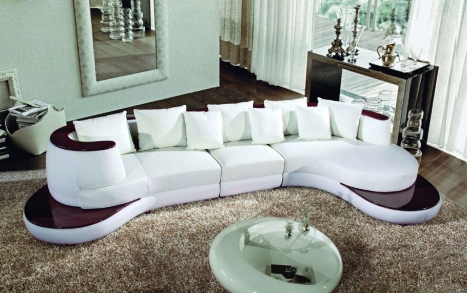 Диван полукруглый в гостиную