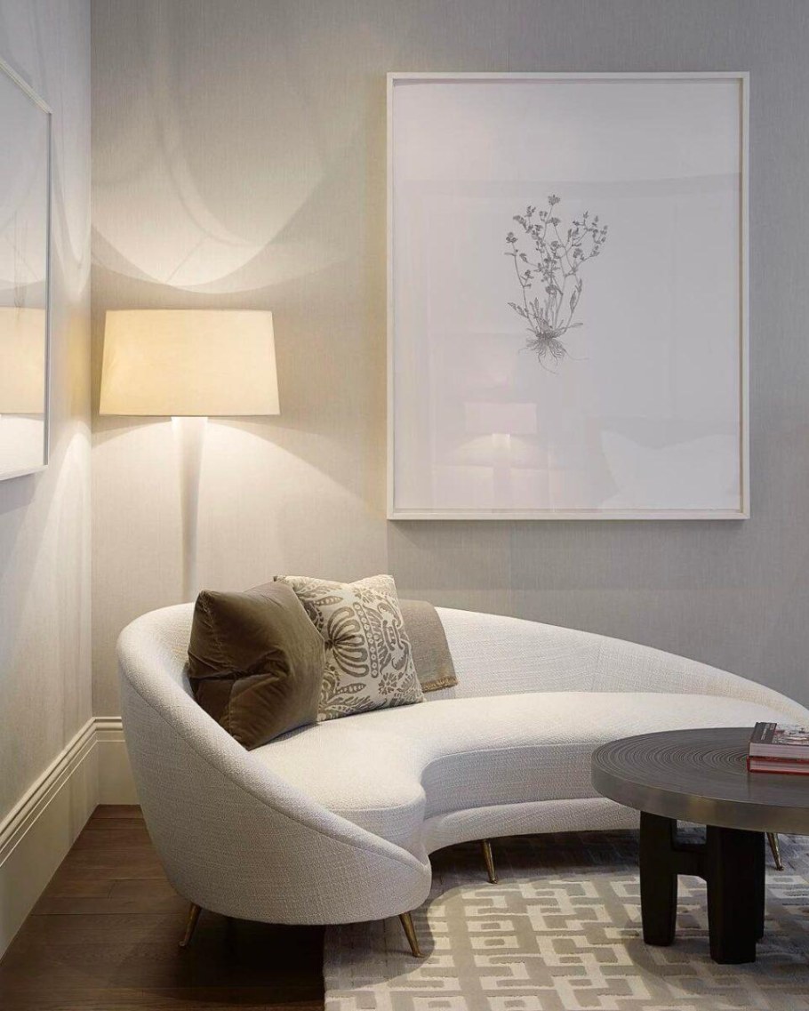 Диван полукруглый в гостиную