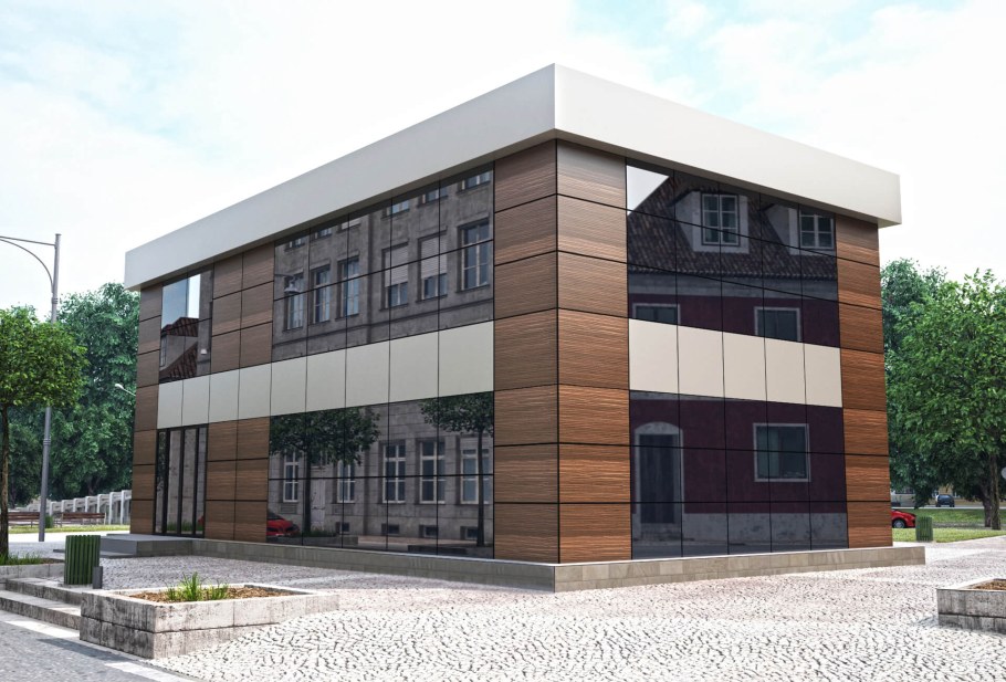 Двухэтажное административное здание