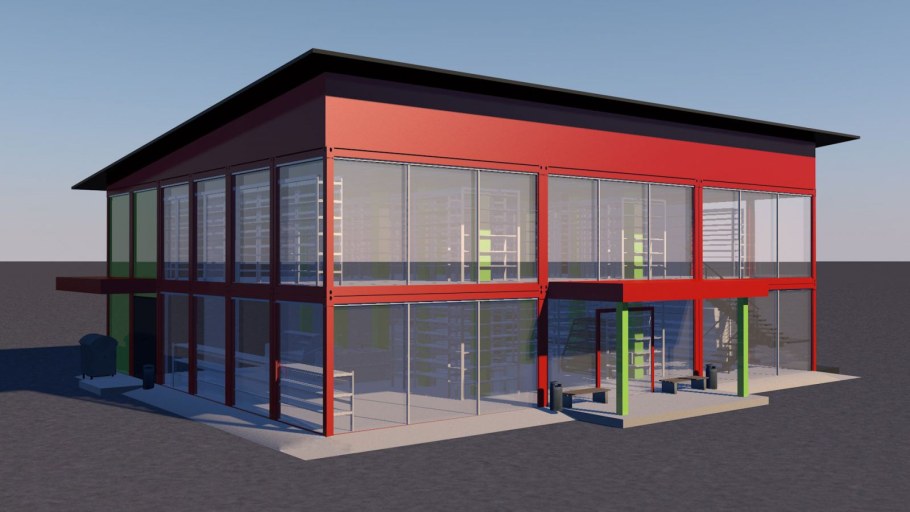 Быстровозводимые торговые здания