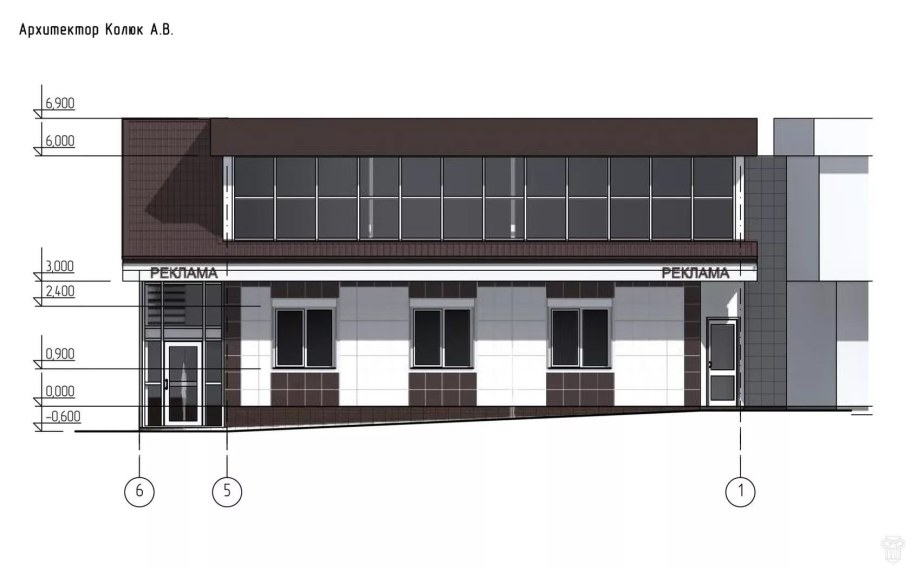 Проект двухэтажного магазина