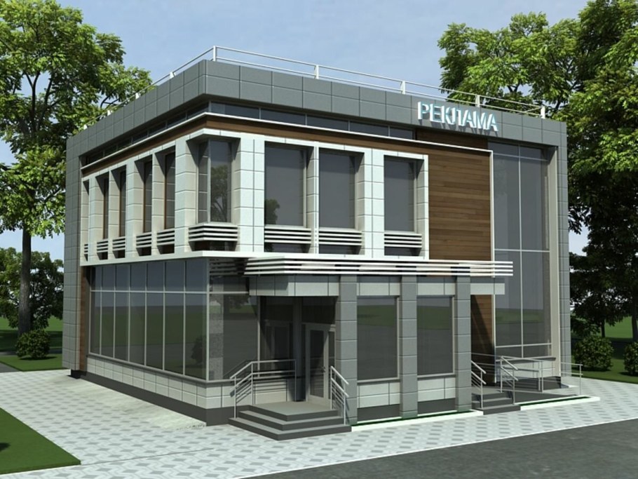 Проект двухэтажного магазина