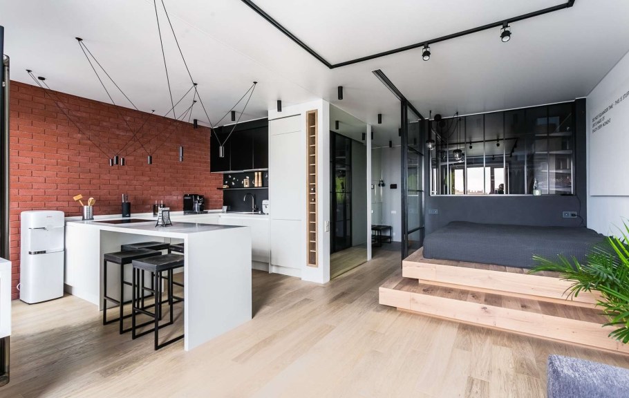 Студия лофт 30кв