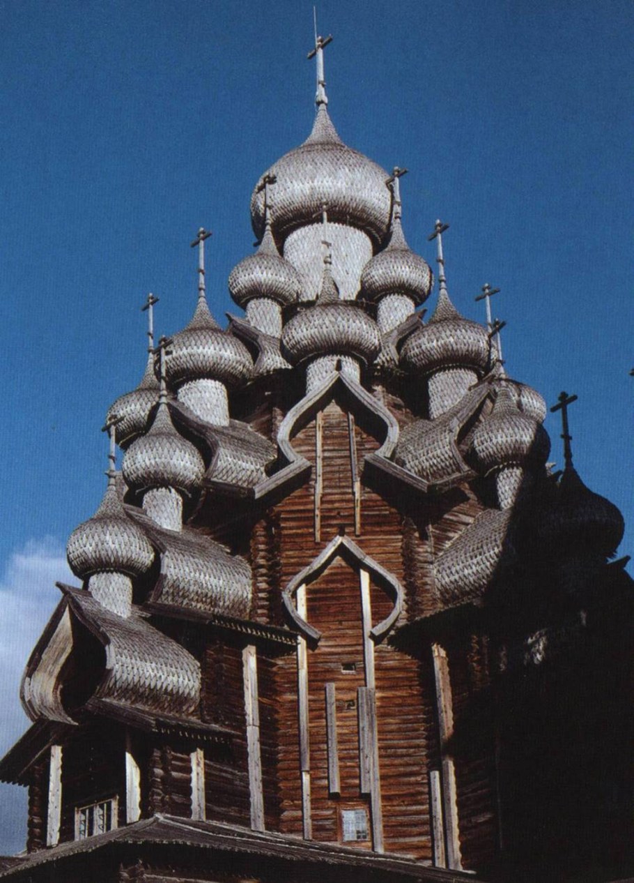 Деревянные зодчество Руси Преображенская Церковь Кижи