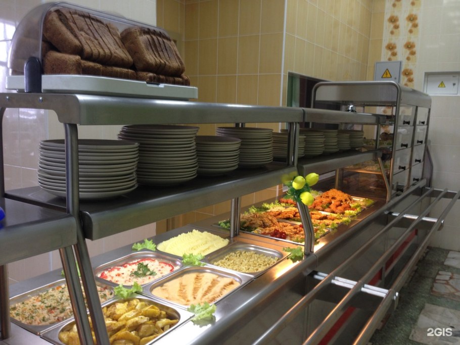 Линия раздачи для школьной столовой