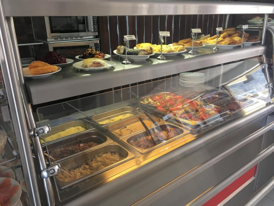 Линия раздачи для столовой