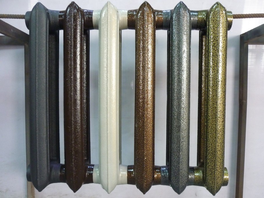 Молотковая краска на батарее