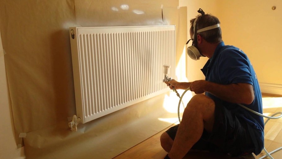 Окрашивание труб отопления