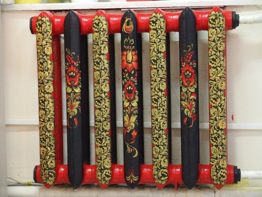 Декор чугунной батареи