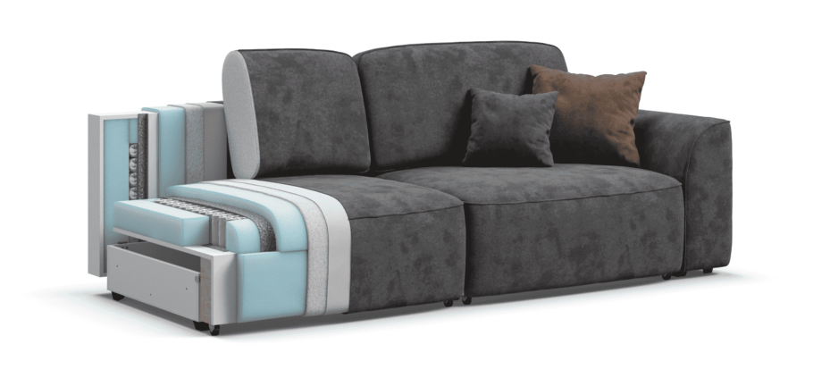 Диван King ALKANTARA шоколад