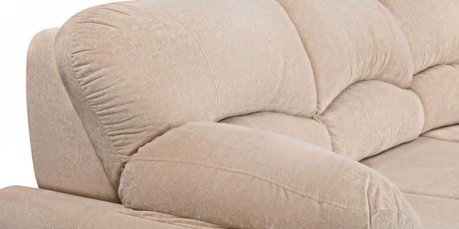 Диван Эвита флок бежевый