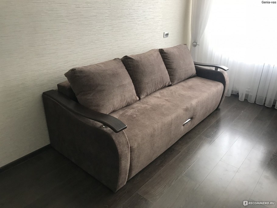 Диван флок Генезис шоколад