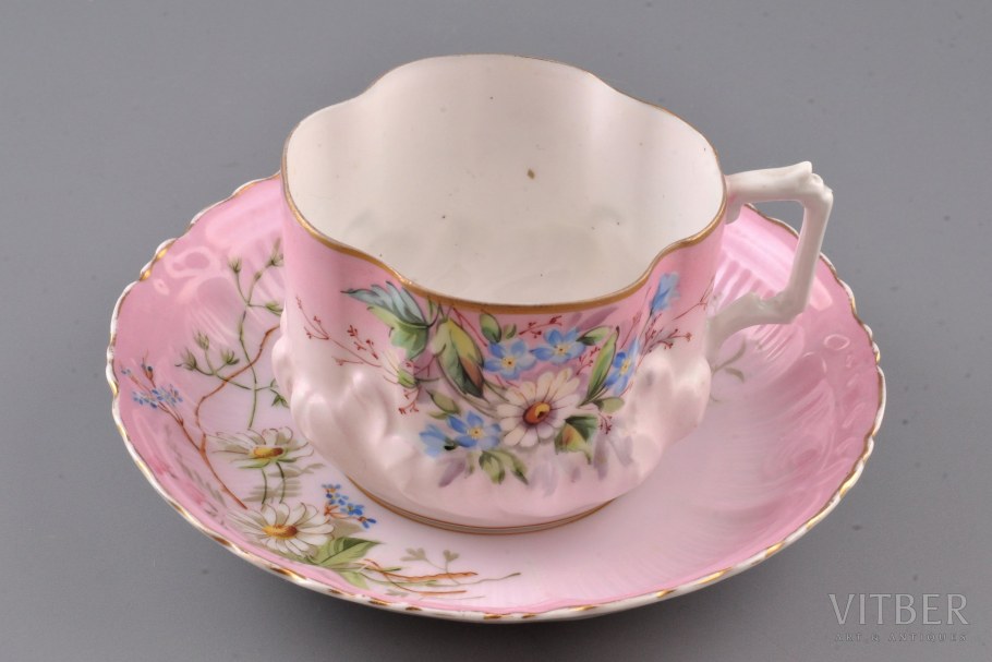 Чашка фарфоровая фабрика Гарднер Кузнецов