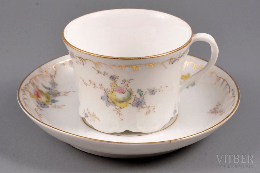 Чашка фарфоровая фабрика Гарднер Кузнецов