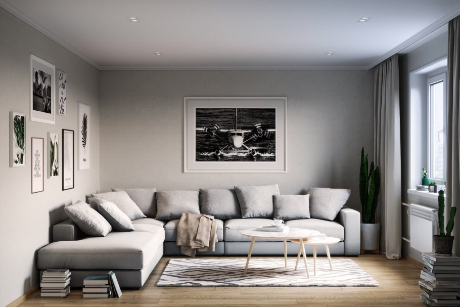 Серая гостиная