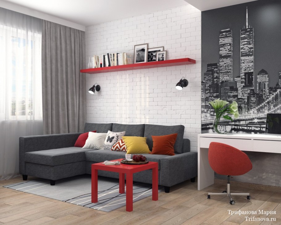 Акцент в интерьере