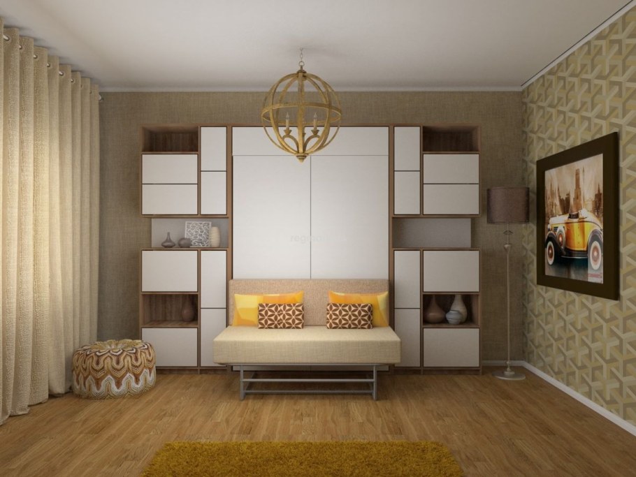 Шкаф вокруг окна