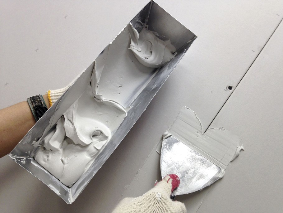 Шпатлевка гипсокартона