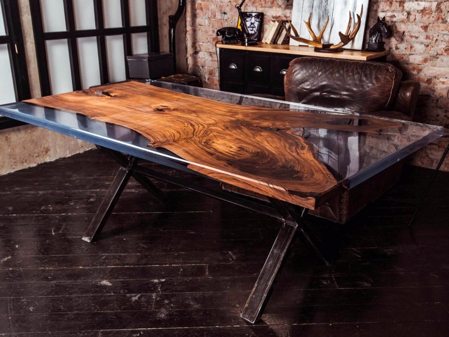 Мебель из слэба дуба