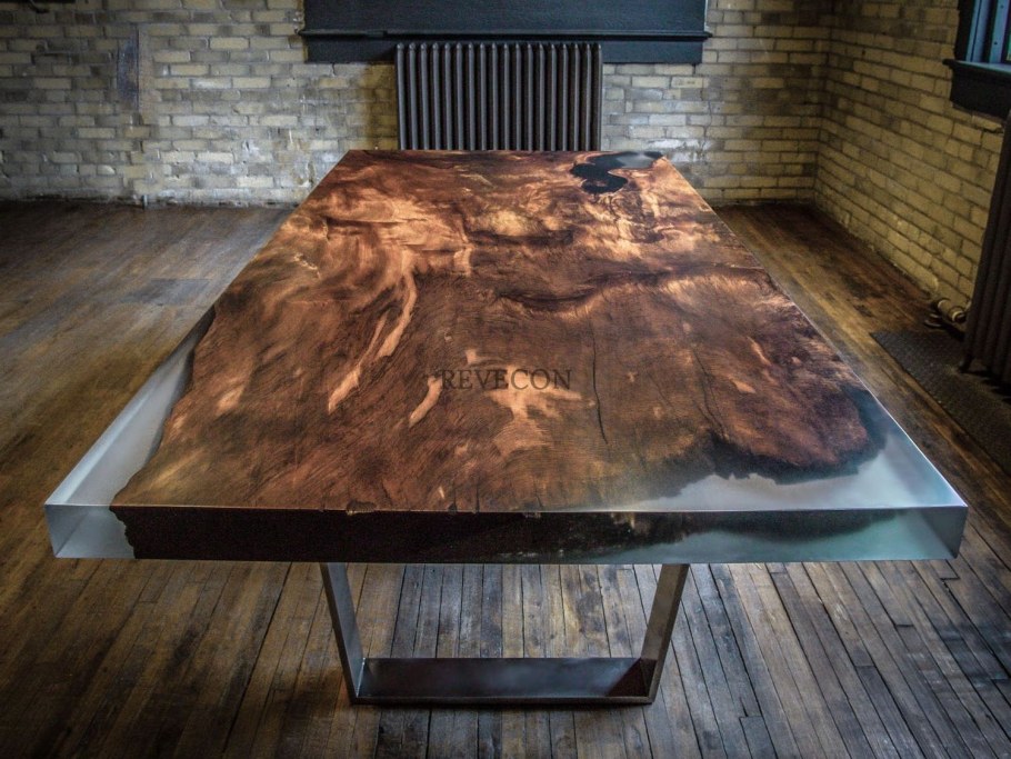Epoxy Resin River Table. Мебель