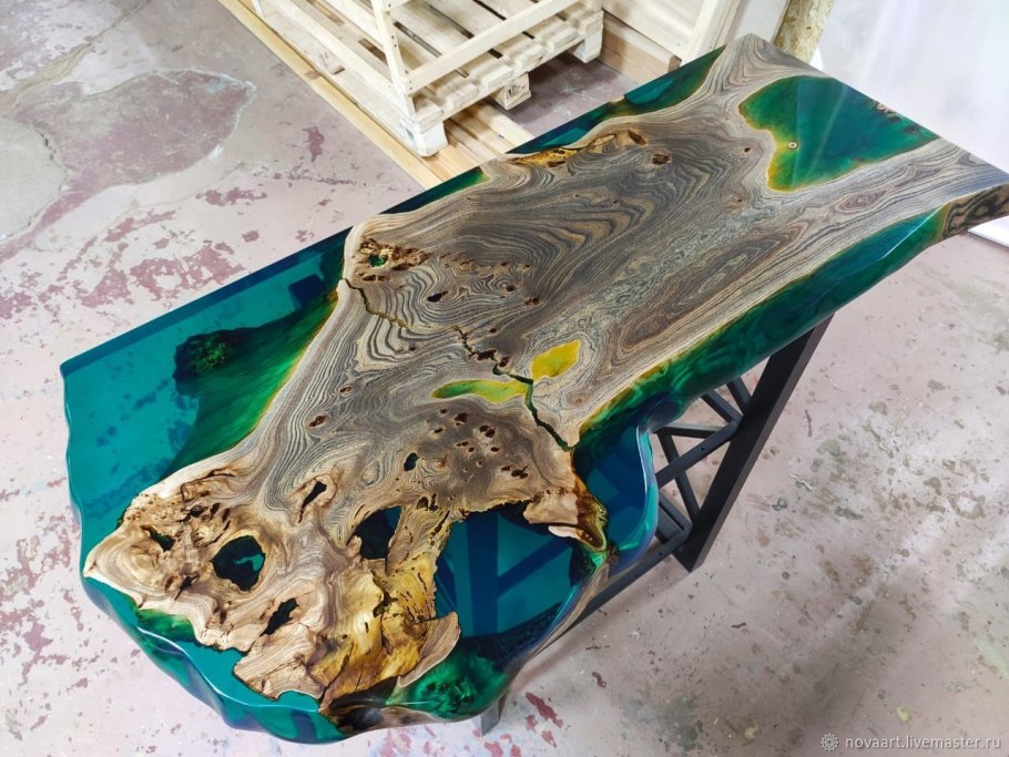 Мебель из слэбов в стиле лофт