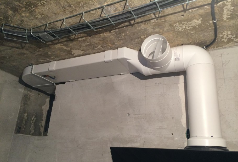 110 Труба для канализации с клапаном для кухонной вытяжки