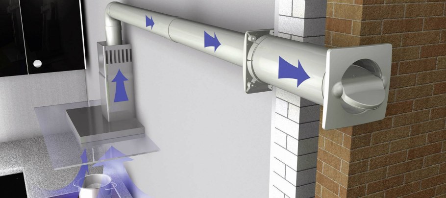 Воздухозаборная шахта приточной вентиляции