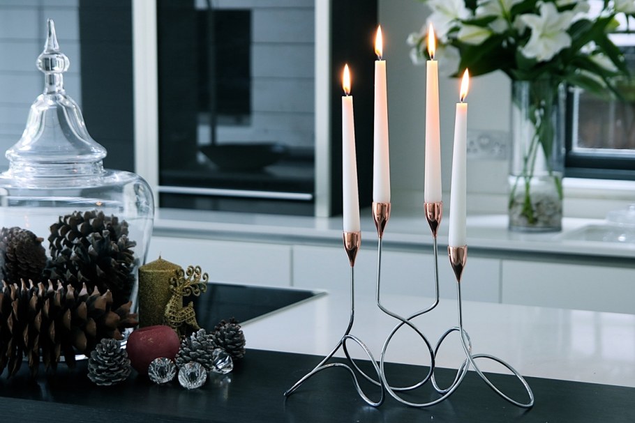 Lp007 подсвечник loop медь