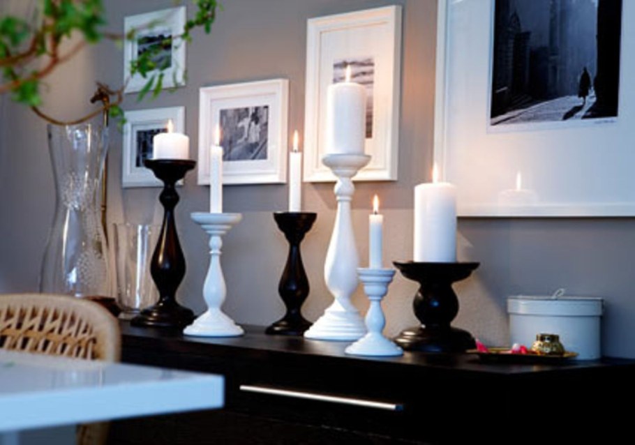 Свечи в интерьере