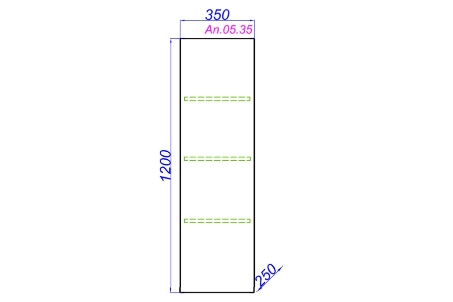 Кухонный пенал п600 Сура