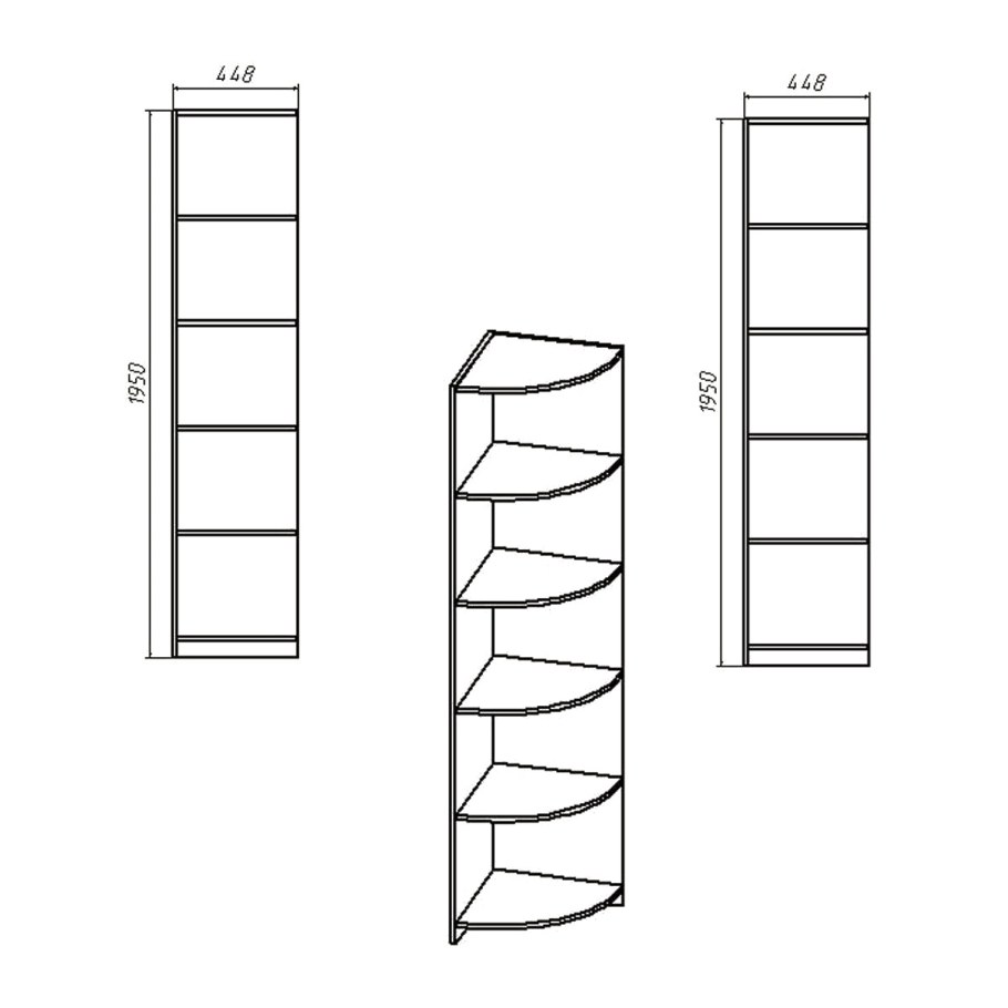 Пенал шпу 409 шкаф пенал